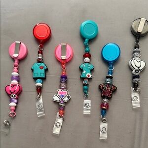 Nurse lanyard card holders